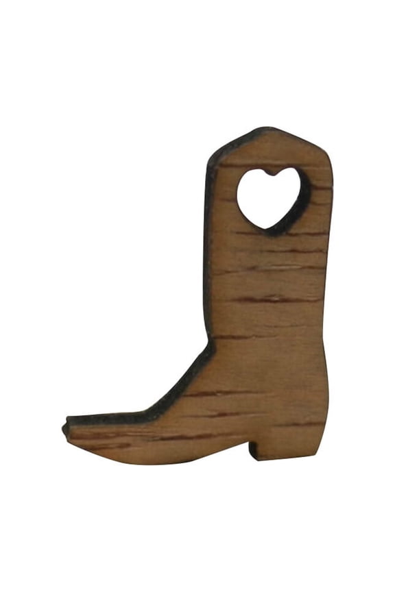 50pcs Miniature Wooden Boots Embellishments Crafts for Wedding Party Decoration