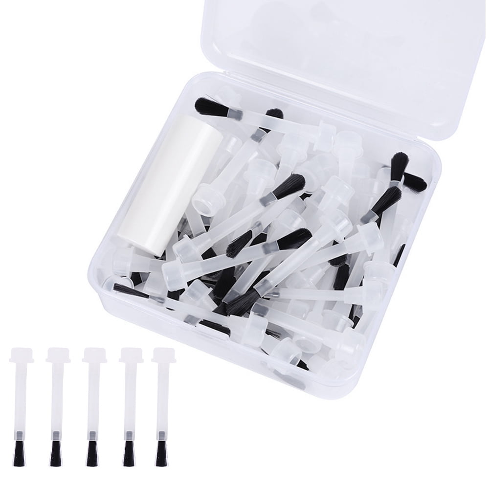 50pcs Nail Polish Applicators Brush Replacements Liquid Dipping Brush