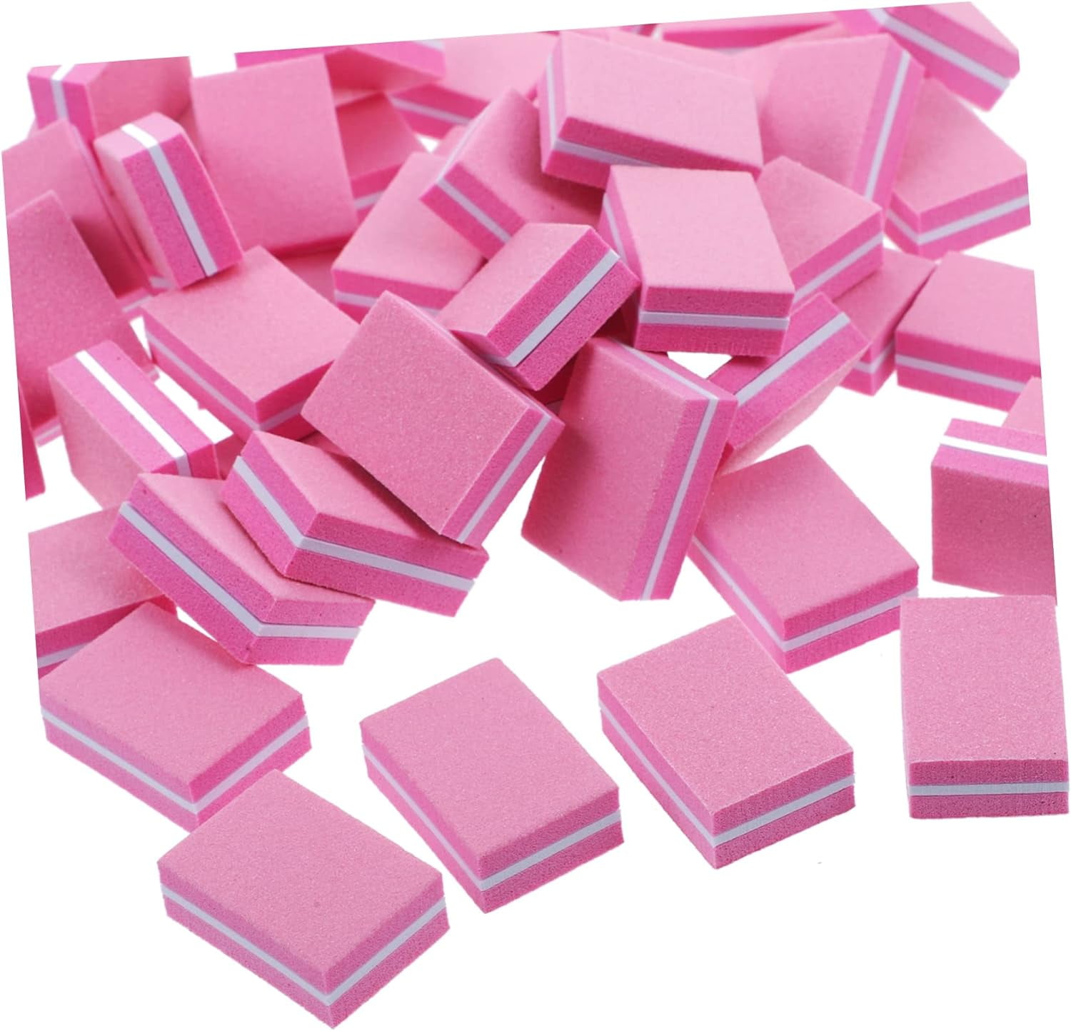 50pcs Nail Polish Sponge Crystal Nail File Mini Nail Buffer Block Nail