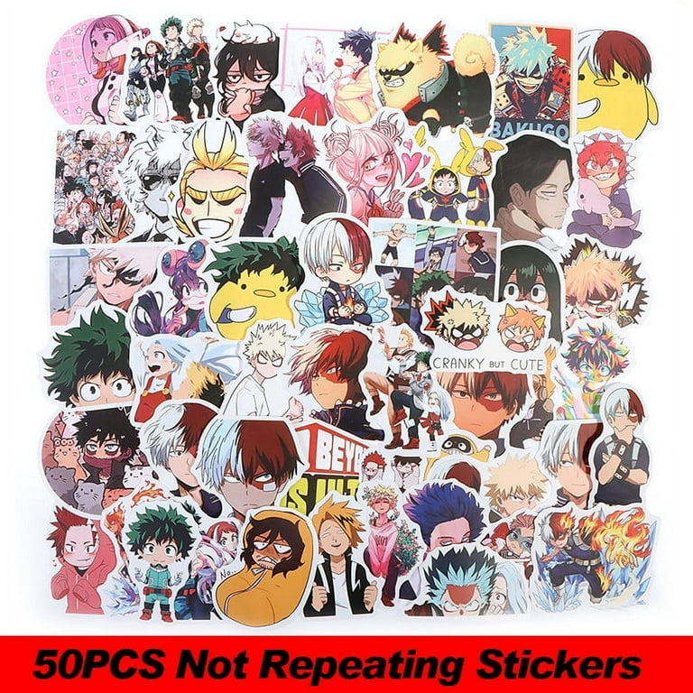 50PCS Kawaii Hatsune Miku Stickers Non-repeating Waterproof
