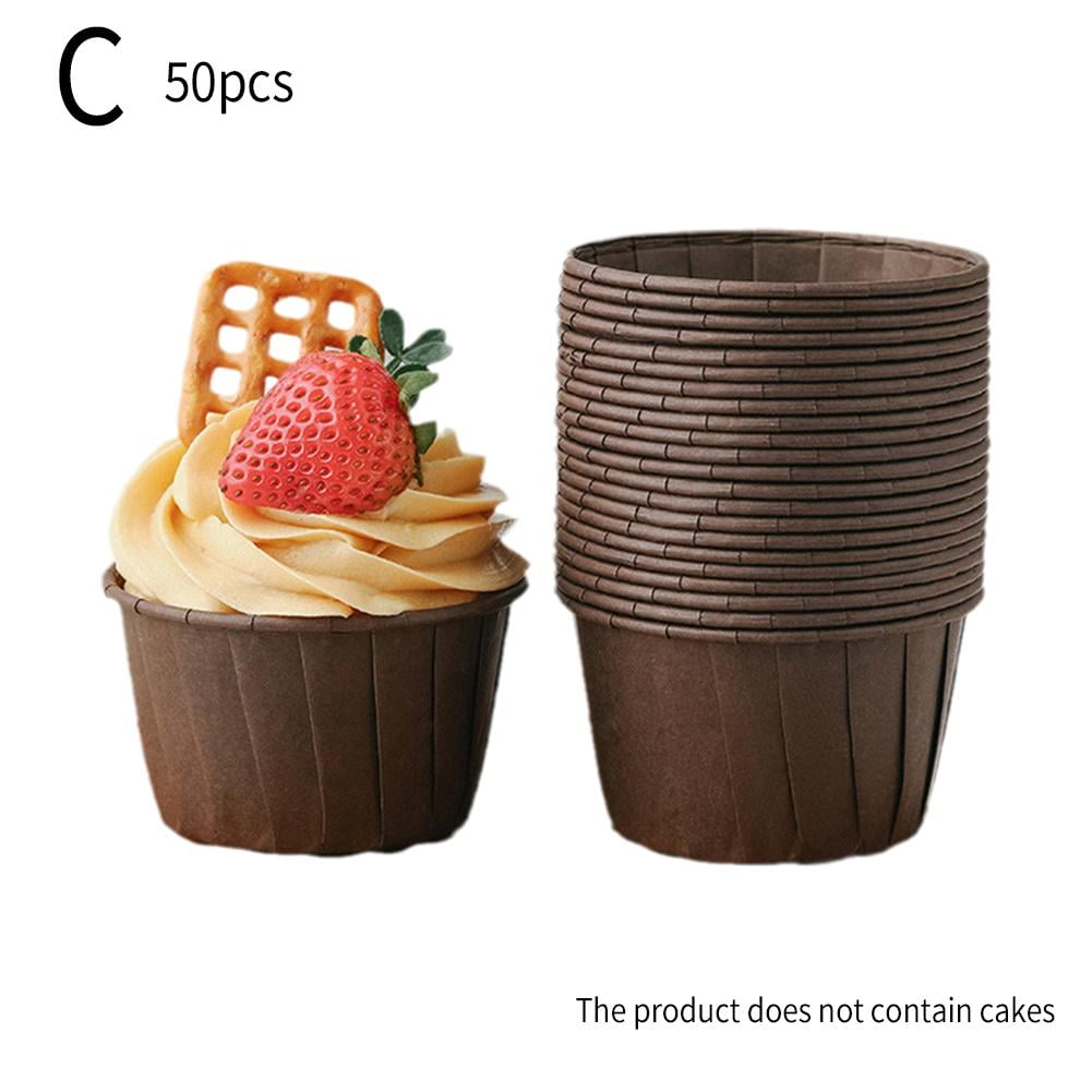 50pcs Newspaper Style Cupcake Liner Baking Cup for Wedding Party Caissettes  Tulip Cupcake Cake Muffin Wrapper Cup Paper Oilproof L9X7