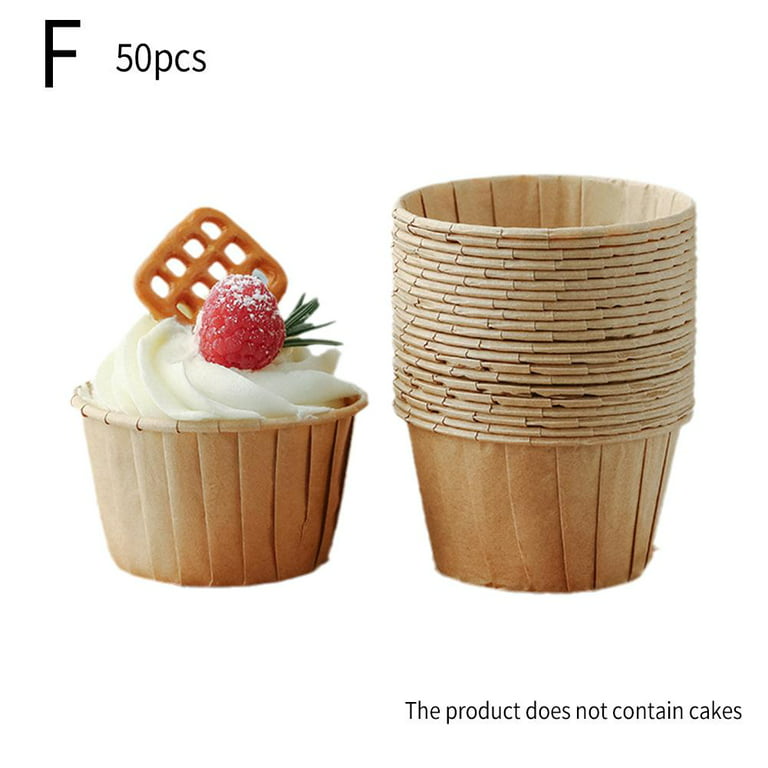 50Pcs Cake Paper Wrapping Cup Cupcake Liner Holder Baking Bread