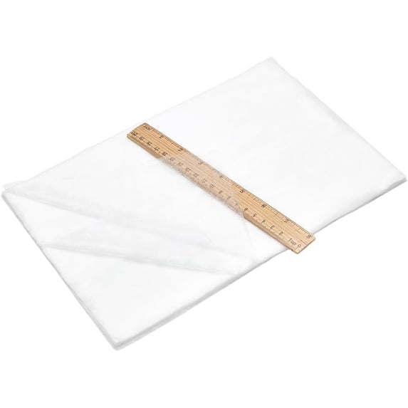 50pcs Non-Woven Fabric Polyamide Hot Melt Adhesive Film Tufting Double-Sided Adhesive Lining for Clothing Sewing Accessories White 300x200mm