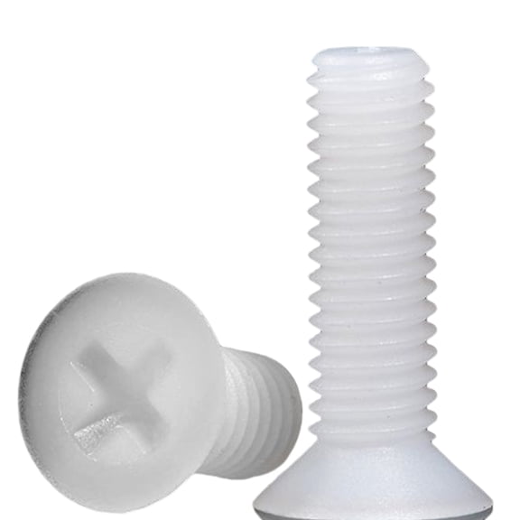 50pcs Nylon Plastic Countersunk Screws M5x45mm