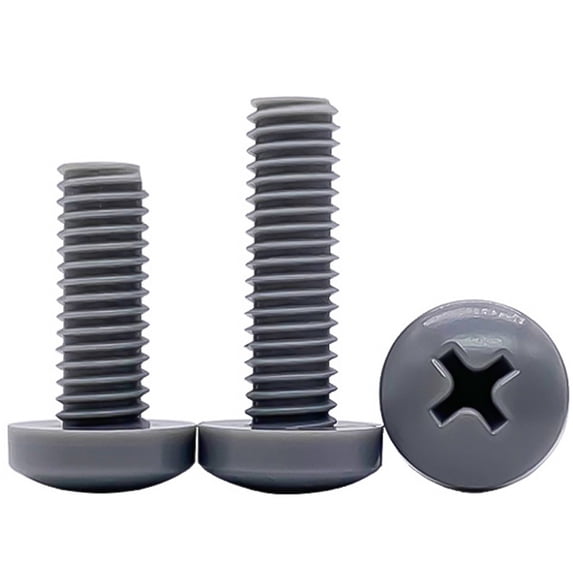 50pcs Nylon Round Head ScrewsM4x8mm