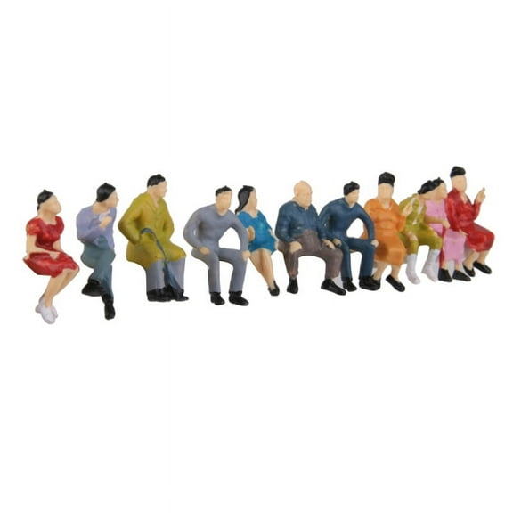50pcs O scale People Sitting Figures Passengers Different Poses