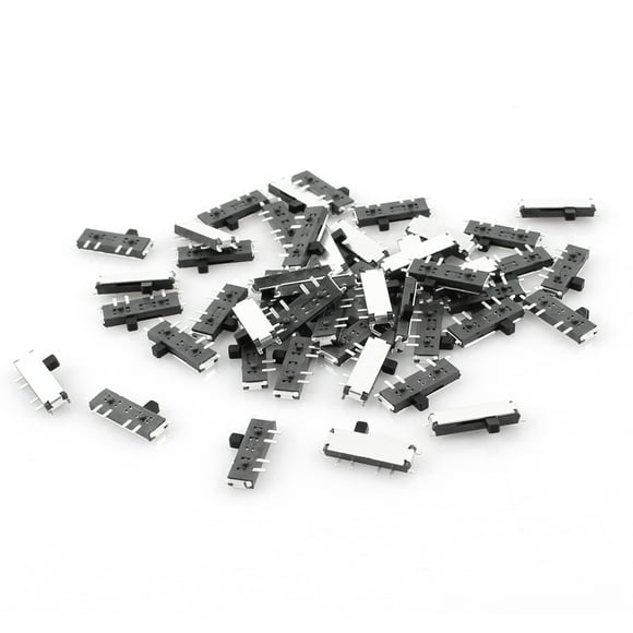 50pcs On/Off/On 3-Position 8 Pin DPDT SMT Slide Switch 10mmx3mm