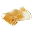 thumbnail image 1 of 50pcs Organza Bags 2x3 Inch Drawstring Favor Pouches Sheer Mesh Bag for Gift Jewelry Wedding Party Gold, 1 of 6