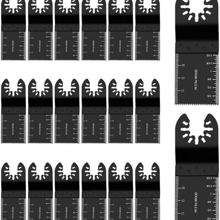 50pcs Oscillating Saw Blades, Multi Tool Blades Kits for Wood Plastics Metal,Compatible with Dewalt,Porter Cable,Milwaukee,Ryobi,Rockwell,Bosch,for Multitool All Purpose Tool
