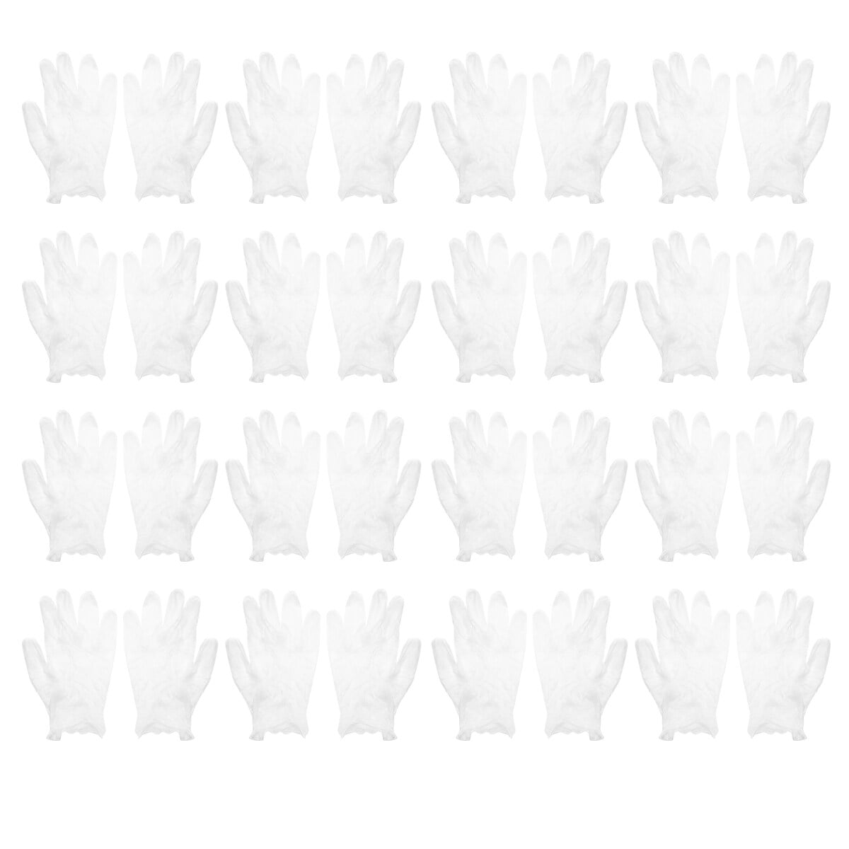 50pcs PVC Disposable Clear Gloves Hair Coloring Gloves Hair Dye Protective Glove for Home DIY