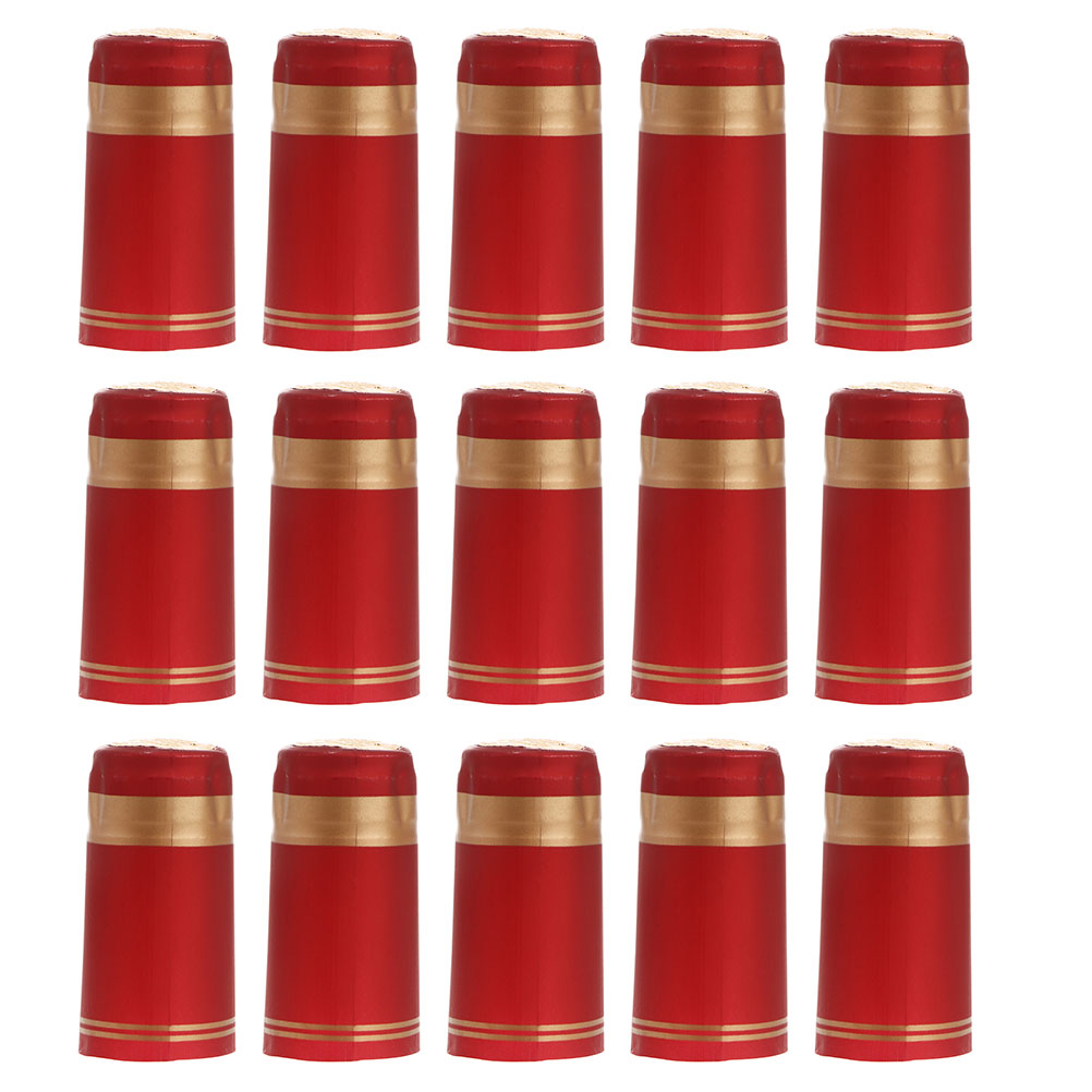 Shrink Sleeve Cap With Tearing Tab For Wine Bottle Seals - Shrink Capsules, PVC Shrink Caps