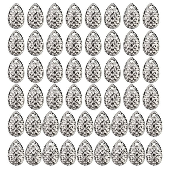 50pcs/Pack Fishing Spinner Rings Blades Flattie Attractor Lure Spoon Accessories