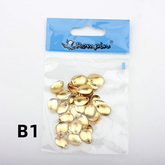 50pcs/Pack Fishing Spinner Rings Blades Flattie Attractor Lure Spoon Accessories