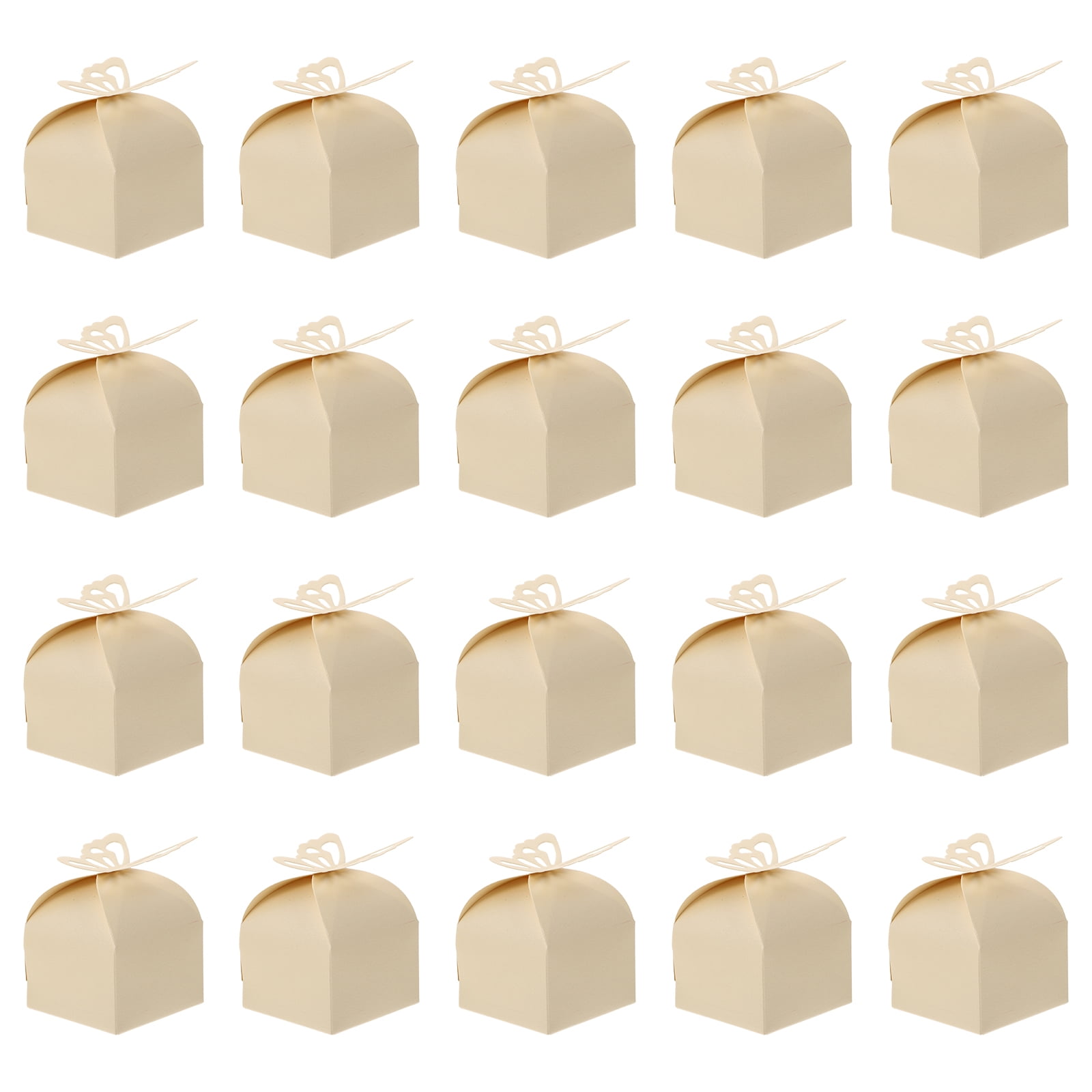 50pcs Paper Craft Wedding Candy Boxes Small Gift Boxes Butterflies Paper Boxes