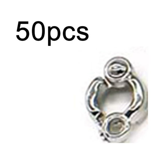 50pcs Parrot Leg Ring Foot Clips Clip-on Rings Outdoor Fly Training Accessories