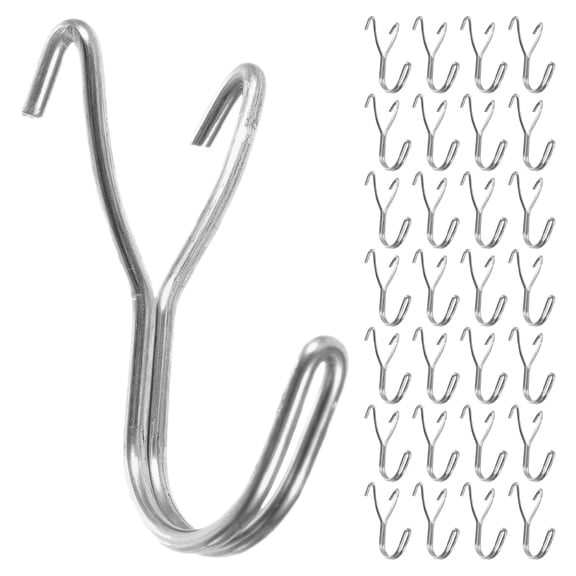 HONMEET Pegboard Hooks Lock Stainless Steel 50Pcs 1.8In X 1.2In