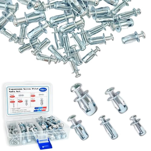 50pcs Petal Nuts, Expansion Jack Nut, Carbon Steel Rustproof Corrosion ...