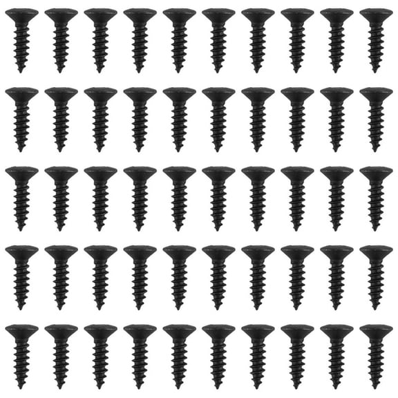 50pcs Pickguard Screws 3MM for Fender Strat Style Guitar(black)