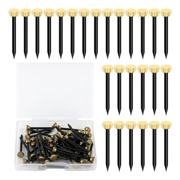 50pcs Picture Frame Tacks Classical & Versatile Half-round Head Nails Durable