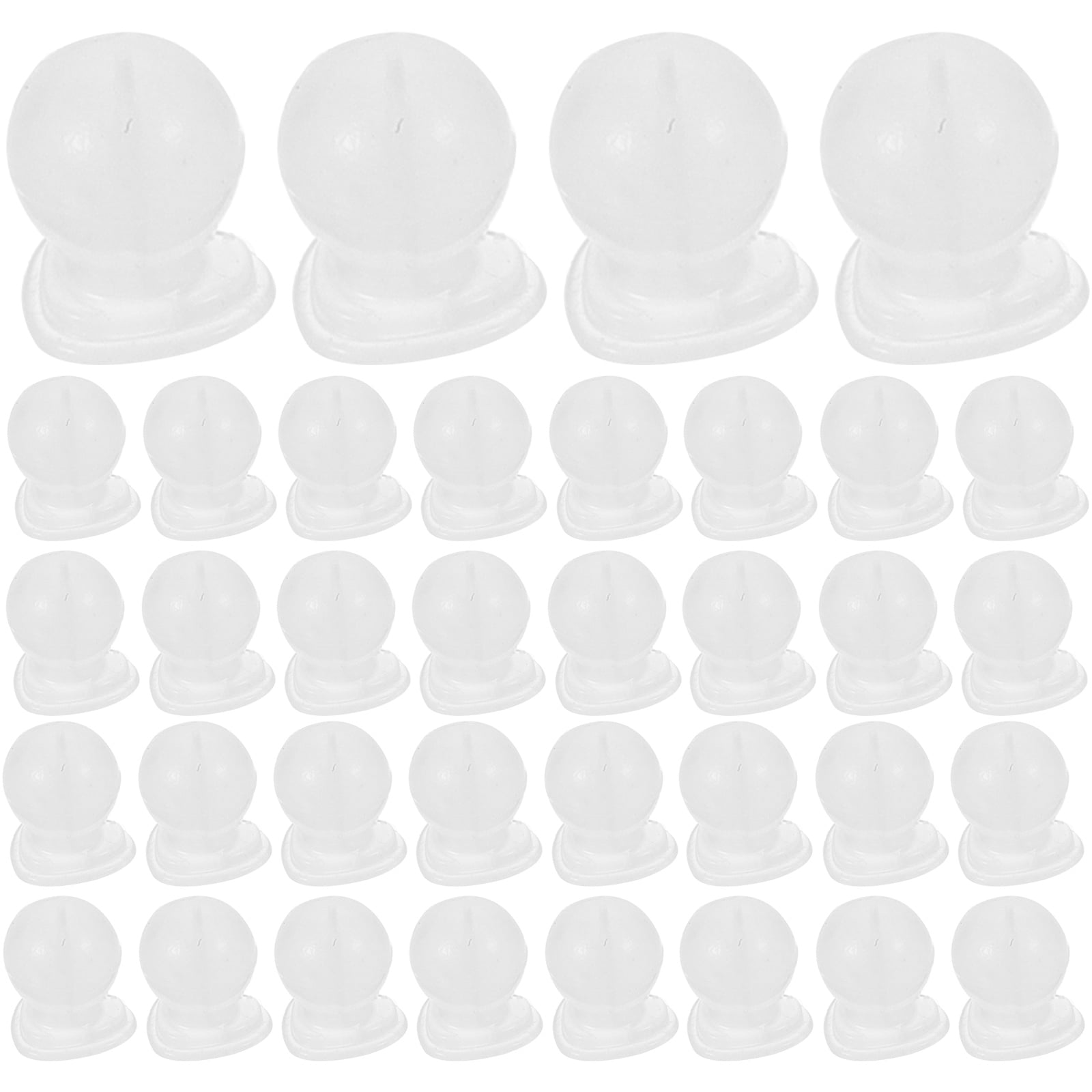 50pcs Pierced Replacement Backs Silicone Earring Back Safely Locking Earring Backs Ears Studs