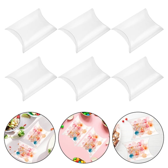 OUNONA White PVC Candy Containers for Wedding Favors and Storage 50 Pieces Perfect for DIY Crafts