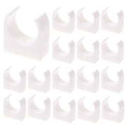 50pcs 20mm Pipe Holder Clips Plastic Tube Hanger Water Pipe Support Brackets