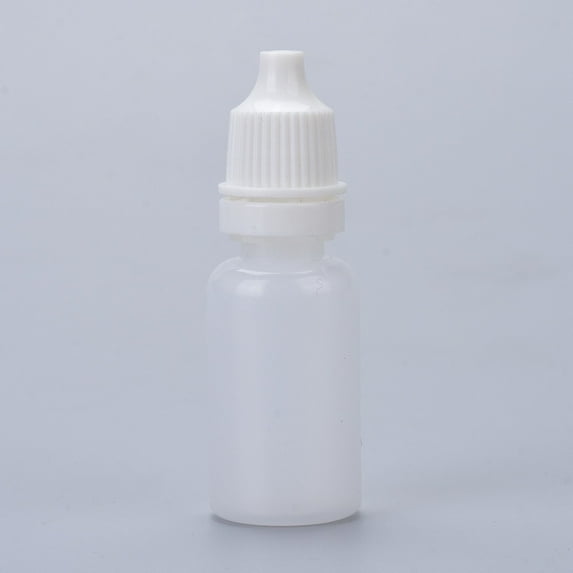 50pcs Plastic Eye Dropper Bottles Refillable Bottle with Caps for Ear Drops Essential Oils and Various Liquids Clear 6.1cm Capacity: 10ml(0.34 fl. oz)