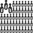 thumbnail image 1 of 50pcs Plastic Hooks For Mosquito Netting And Gazebo Curtains, Smooth Gliding, Rustproof, Multipurpose Use, 1 of 8