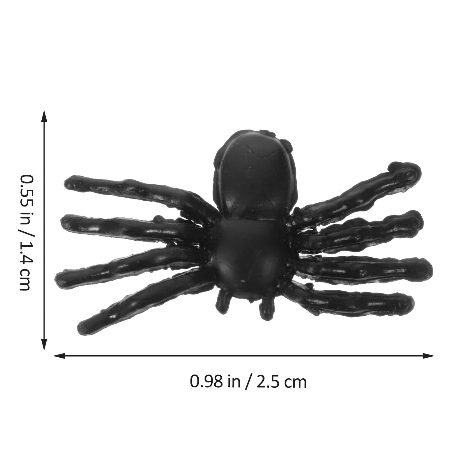 50pcs Plastic Spiders Fake Spiders Realistic Spiders for Halloween Vivid Spiders Models