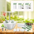 thumbnail image 1 of 50pcs Pod Kit, Green Leafy Vegetable Growing ABS Planting Basket, Seedling Cover, Sticker, Planting Sponge, Suitable for Lettuce, White, 1 of 9