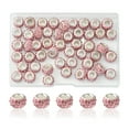 thumbnail image 1 of 50pcs Polymer Clay Rhinestone European Large Hole Beads with Silver color Plated Brass Cores Rondelle Light Rose 11~12x7~7.5mm Hole: 5mm, 1 of 5