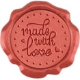 thumbnail image 1 of 50pcs Red Wax Seal Stickers Made with Love Self Adhesive Wax Seal Stamp Stickers Letter Envelope Wax Stickers for Wedding Invitation Scrapbook DIY Craft Adhesive Waxing Party Gift Wrapping DIY, 1 of 9