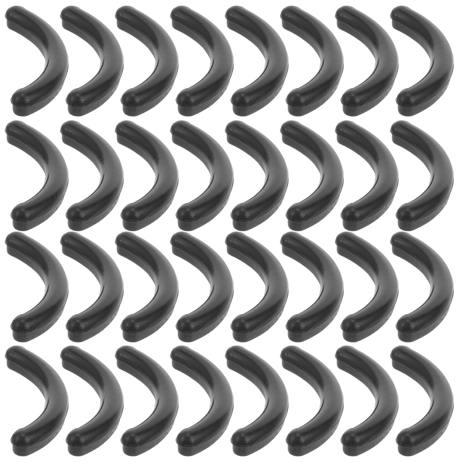 50pcs Refill Pads for Eyelash Curler Best Replacement Rubber Cushions Washable for Mascara Eyeliner or Glue Smudged Lashes (Black)