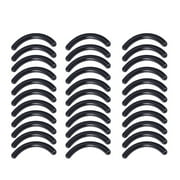 50pcs Refill Pads for Eyelash Curler Best Replacement Rubber Cushions Washable for Mascara Eyeliner or Glue Smudged Lashes (Black)