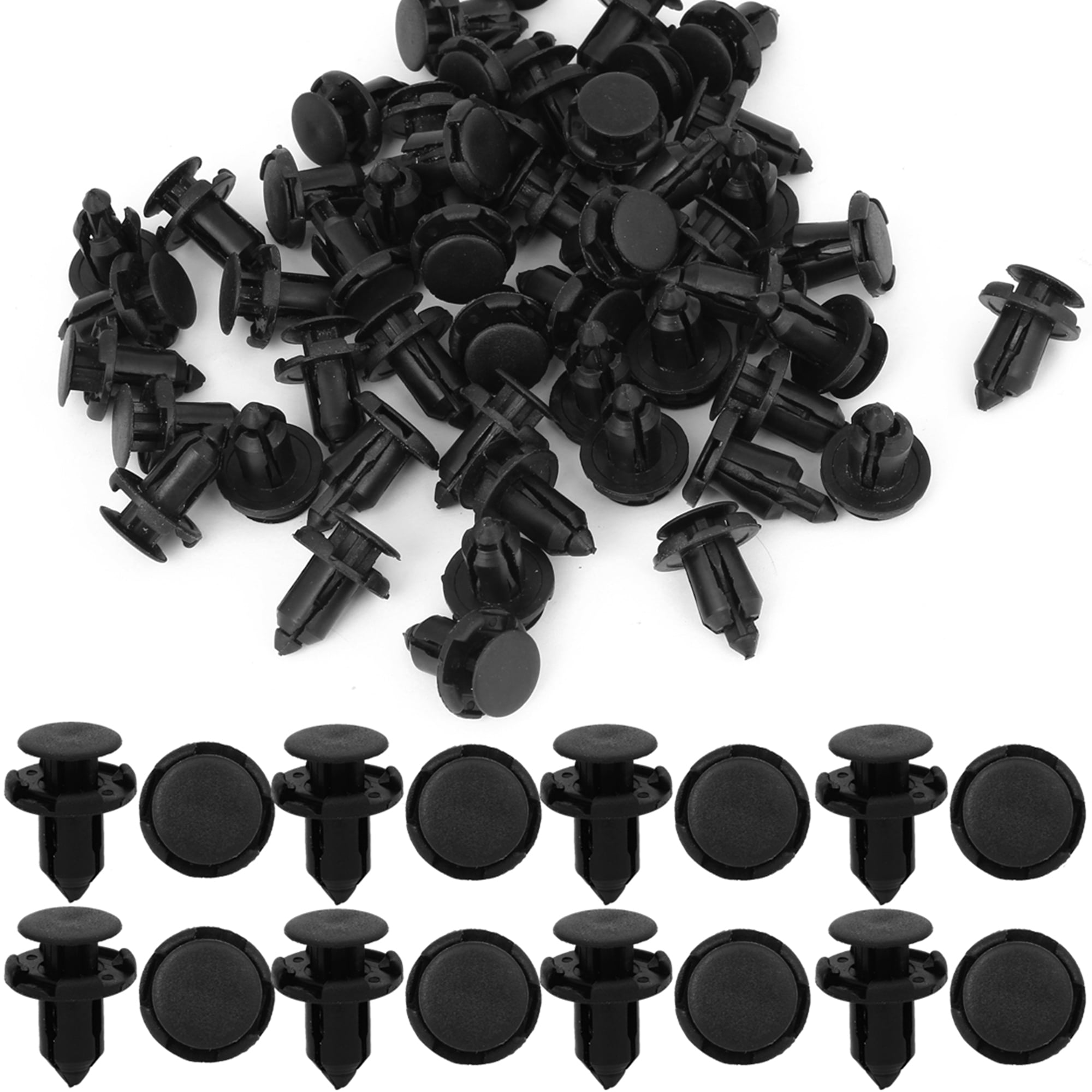 50pcs Rivet Fastener Fender Retainer Push Clips 0.36" for Honda