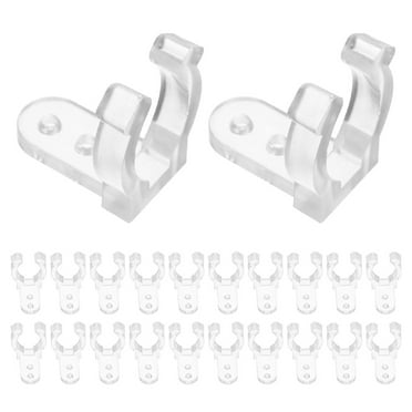 50pcs Rope Light Clips Easy Installation Rope Light Mount Clips for Christmas Lights Outdoor String Lights and Neon Rope Lights (Screws Included)
