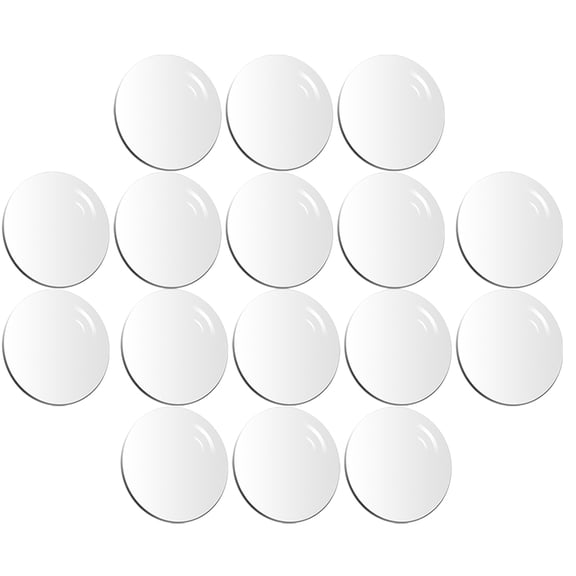50pcs Round Acrylic Sheets Clear Acrylic Blank Discs Baking Cake Storage Tray