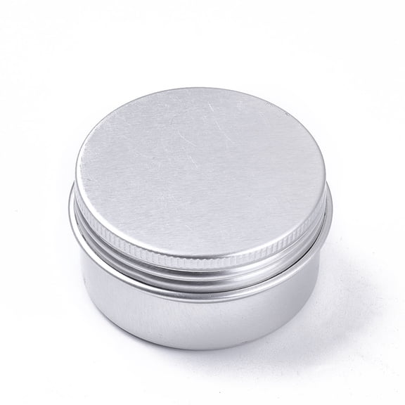 50pcs Round Aluminium Tin Cans Aluminium Jar Storage Containers for Cosmetic Candles Candies with Screw Top Lid 5x2.6cm