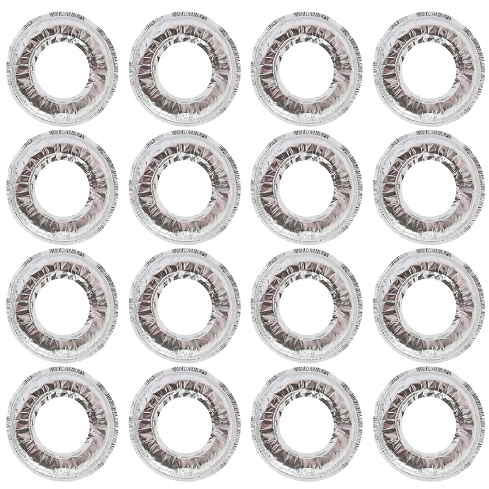 50pcs Round Aluminum Foil Stove Burner Covers Oil Proof Pad Gas Oven