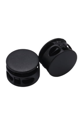 50pcs Round Double Hole Metal Spring Cord Locks, Alloy Drawstring Toggles Stopper for Hoodies, Backpacks, Bags, Jackets, and Adjustable Cords, 1x1cm Slider Buckle Fastener