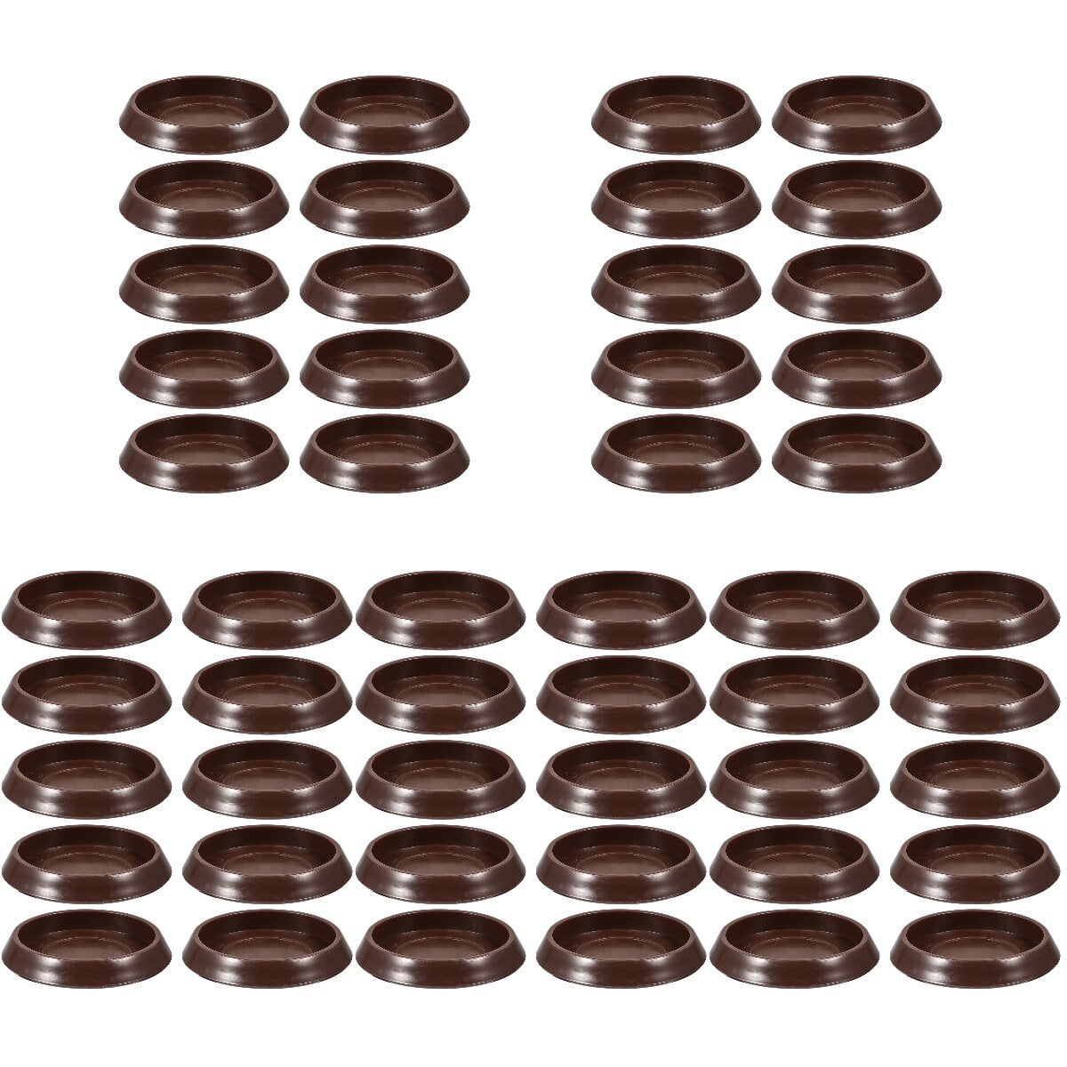 50pcs Round Furniture Pads Non Skid Furniture Leg Grippers Wheel Castor