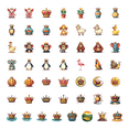 thumbnail image 1 of 50pcs Royal Crown Stickers Cartoon Shiny Stationery Decals for Kids Laptop Water Bottle Toy Phone Bicycle Luggage Stickers Set, 1 of 8