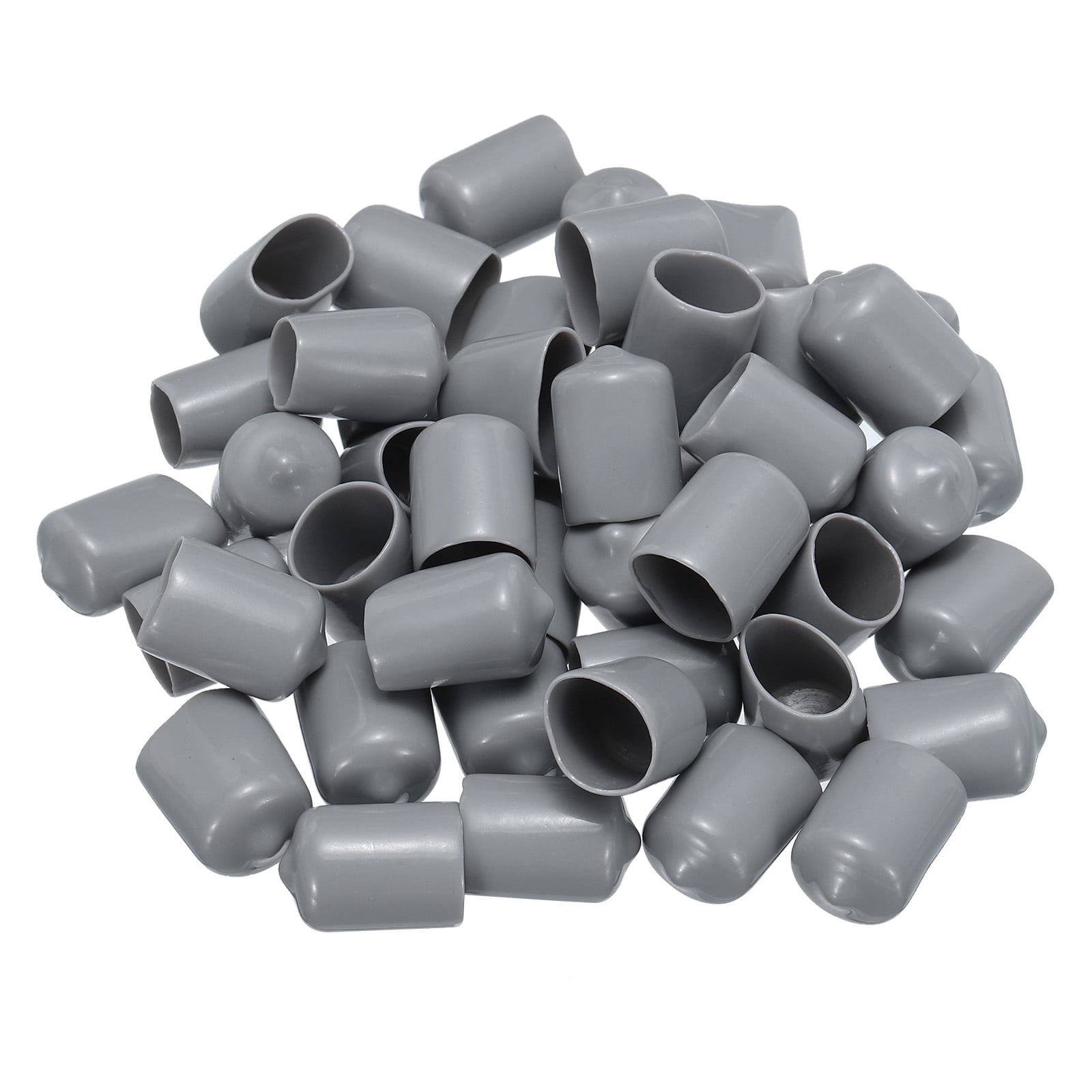 50pcs 16mm Rubber End Caps Cover PVC Vinyl Screw Thread Protector, Orange 745060011848 - View #7