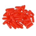 thumbnail image 1 of Uxcell Screw Thread Protectors End Cap Vinyl Red 50pcs 0.1", 1 of 3