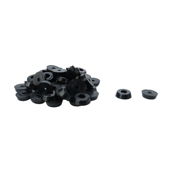 50pcs Rubber Feet Bumpers Furniture Table Amplifier Speaker Cabinet Leg Pads, D17x15xH5mm