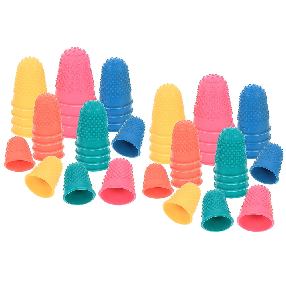 50pcs Rubber Fingers Tip Protectors Nonslip Finger Protective Covers ...