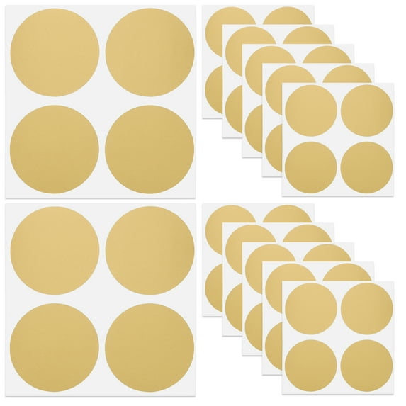 50pcs Scratch Off Labels Round Adhesive DIY Stickers Party Props for Games Prize