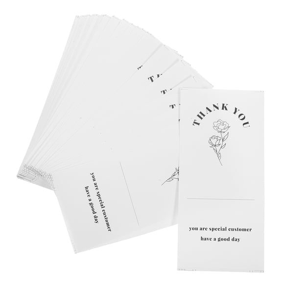 50pcs Self-Adhesive Thank You Stickers for Packaging, Decorative Sealing Labels for Presents and Party Favors