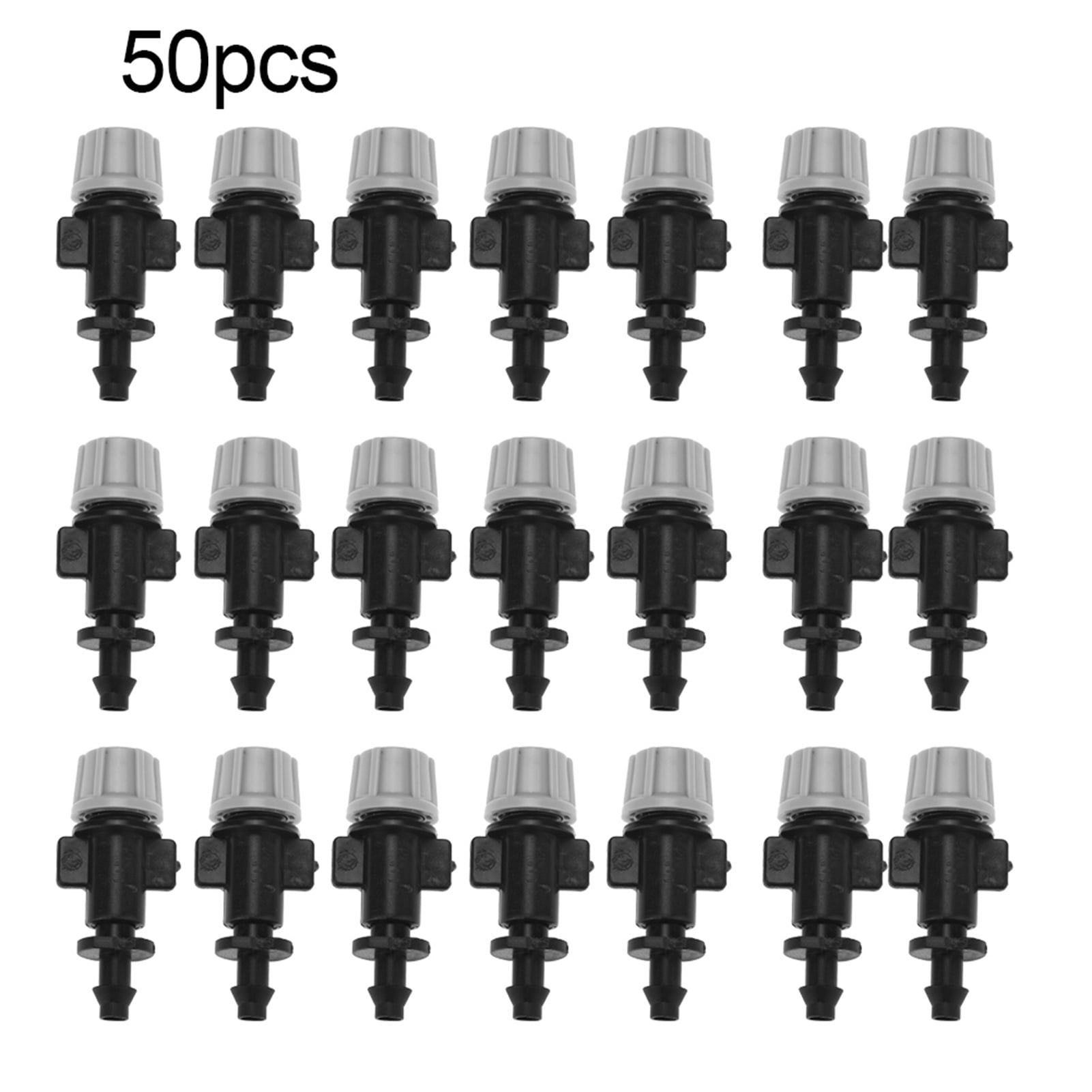 50pcs/Set Misting Nozzles Irrigation Mister Sprinkler Head Atomizer