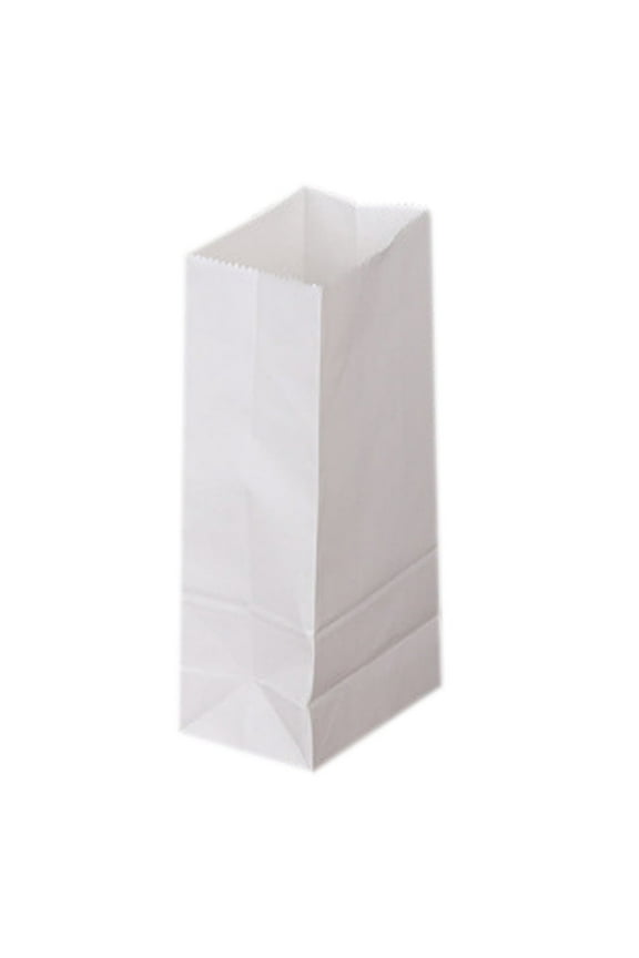 50pcs/Set White Paper Bags for Packing Lunch Snacks Blank White Lunch Bags Holiday Cookie Bags Arts & Crafts Projects for Packaging Party Wedding